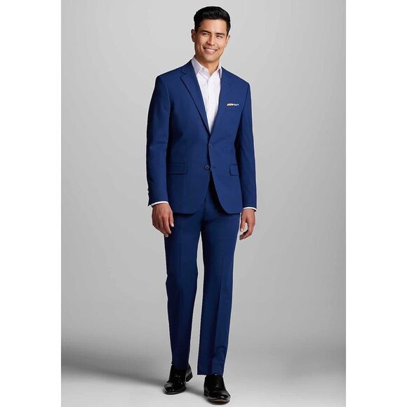 Jos. A. Bank Other - Jos. A. Bank Mens Slim Fit Traveler Suit Jacket and Pants Wool Blend Navy Blue S